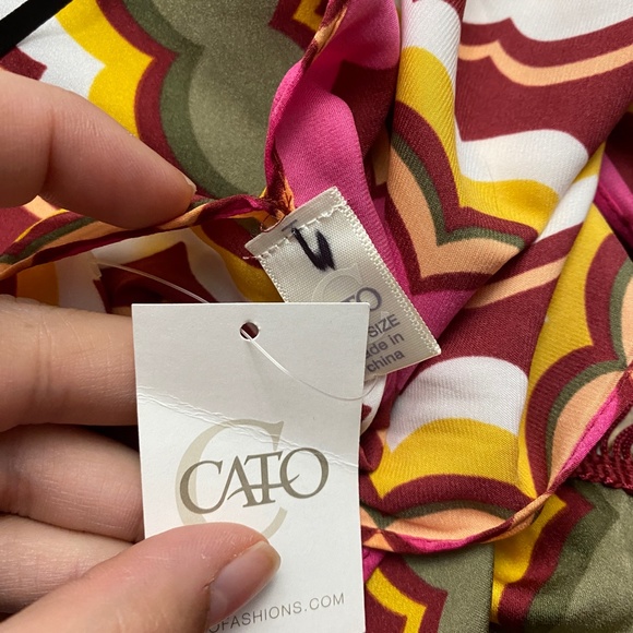 New Cato Retro Long Fringe Kimono - Picture 9 of 12